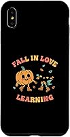 Vista 11 de Fall in Love with Learning Pumpkin Teacher Halloween Back Case for iPhone 17
