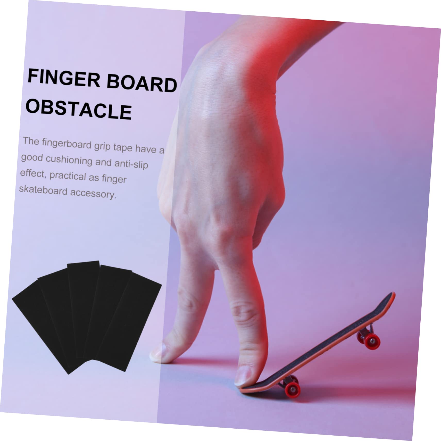 VICASKY 50stücke Schaumstoff Griffband Für Finger Skateboards rutschfeste Klebefolie Mit Hoher Flexibilität Skateboards Sicher Und Handschonend