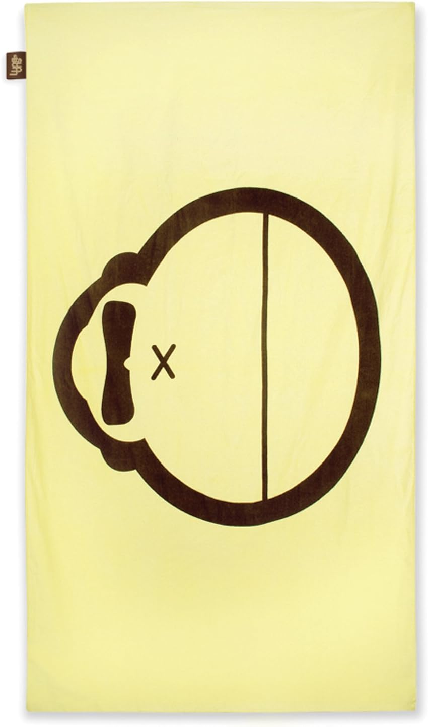 Sun Bum Sonny Beach Towel, Printed Cotton Extra Large Beach Towel, Yellow