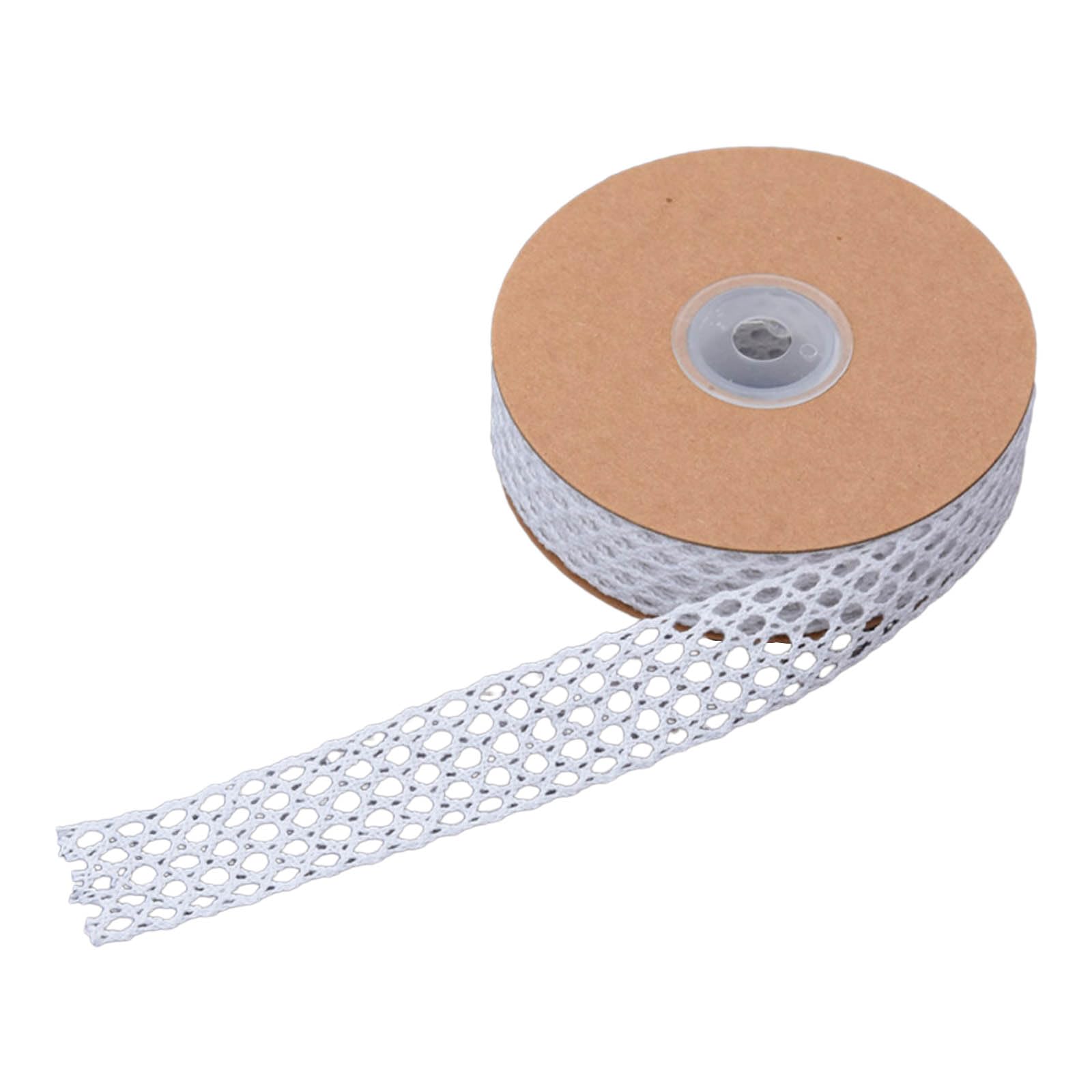 Kalttoy Ribbon Cotton Lace Ribbon Decorative for Gift Package Wrapping, Bridal Wedding Decoration, Scrapbooking Supply Weeding