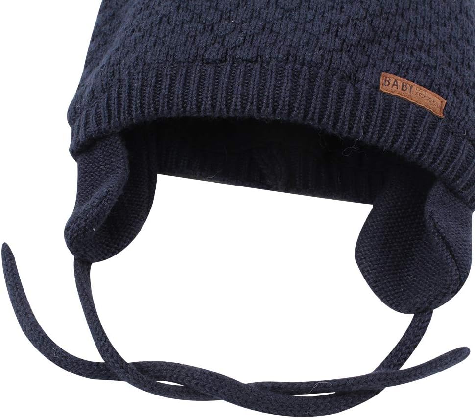 BAVST Baby Beanie Hat for Winter with Earfalp Cute Bear Kids Toddler Girls Boys Warm Knit Cap 0-2Years - Image 5