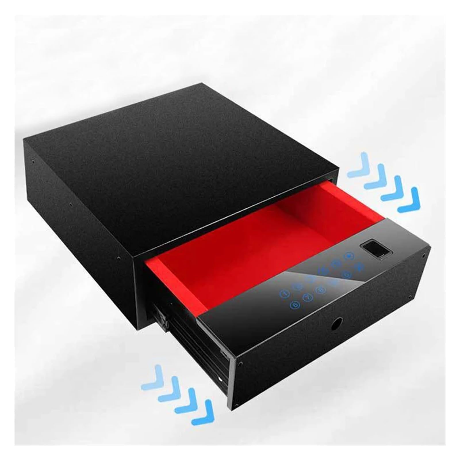 Kleiner Safe, Eingebettete versteckte Schublade Safe Box Fingerabdruck Kleiderschrank Passwort Box for Home Hotel Wertsachen, Geld Schmuck Sammlung(480mm Password)