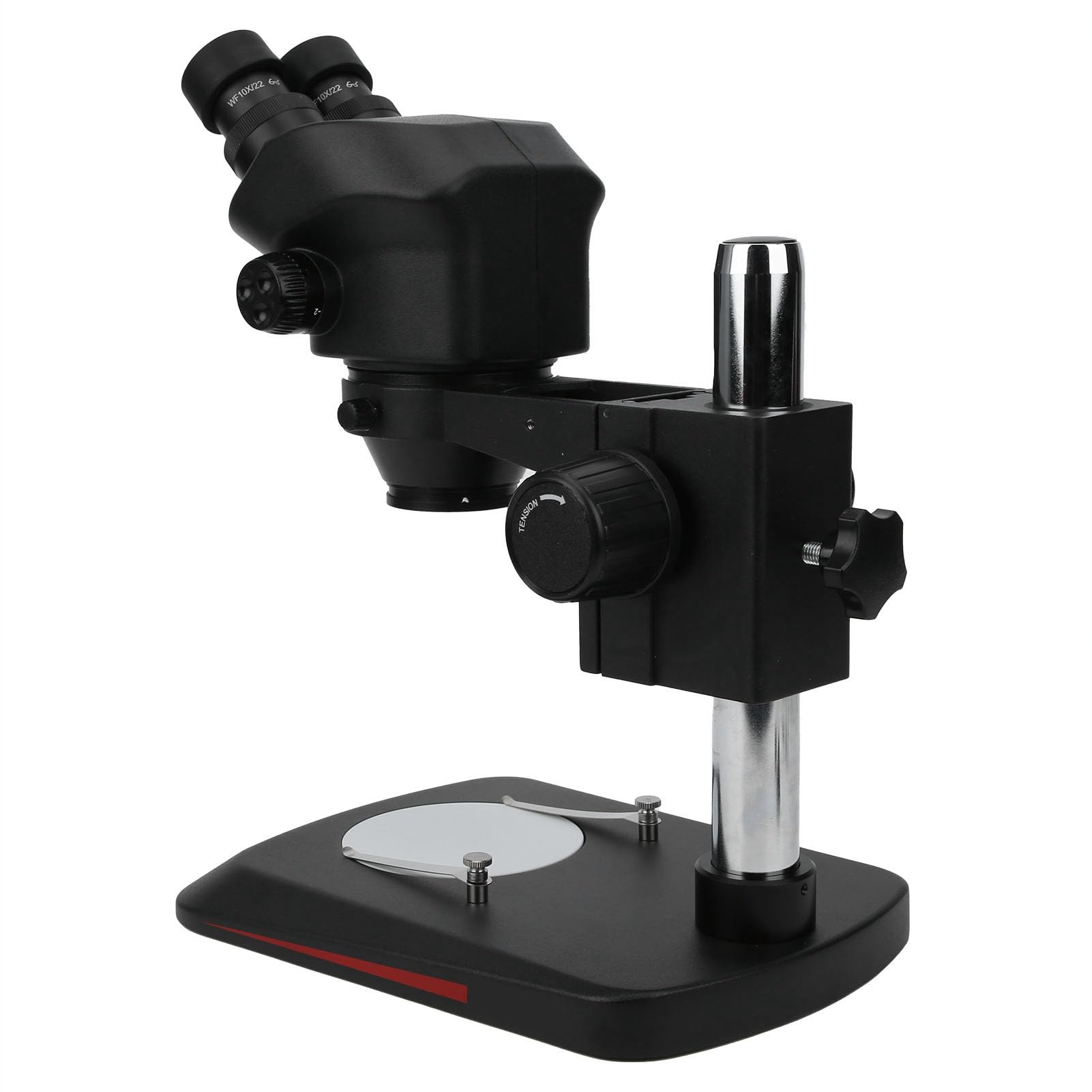 Wakects Microscopio Biológico Microscopio Estéreo de Plástico K 7050 Zoom de 7 a 50x Cabeza Binocular de 45 Grados Ocular 10x Distancia de Trabajo de 10 Cm para Reparación de PCB Reparación de