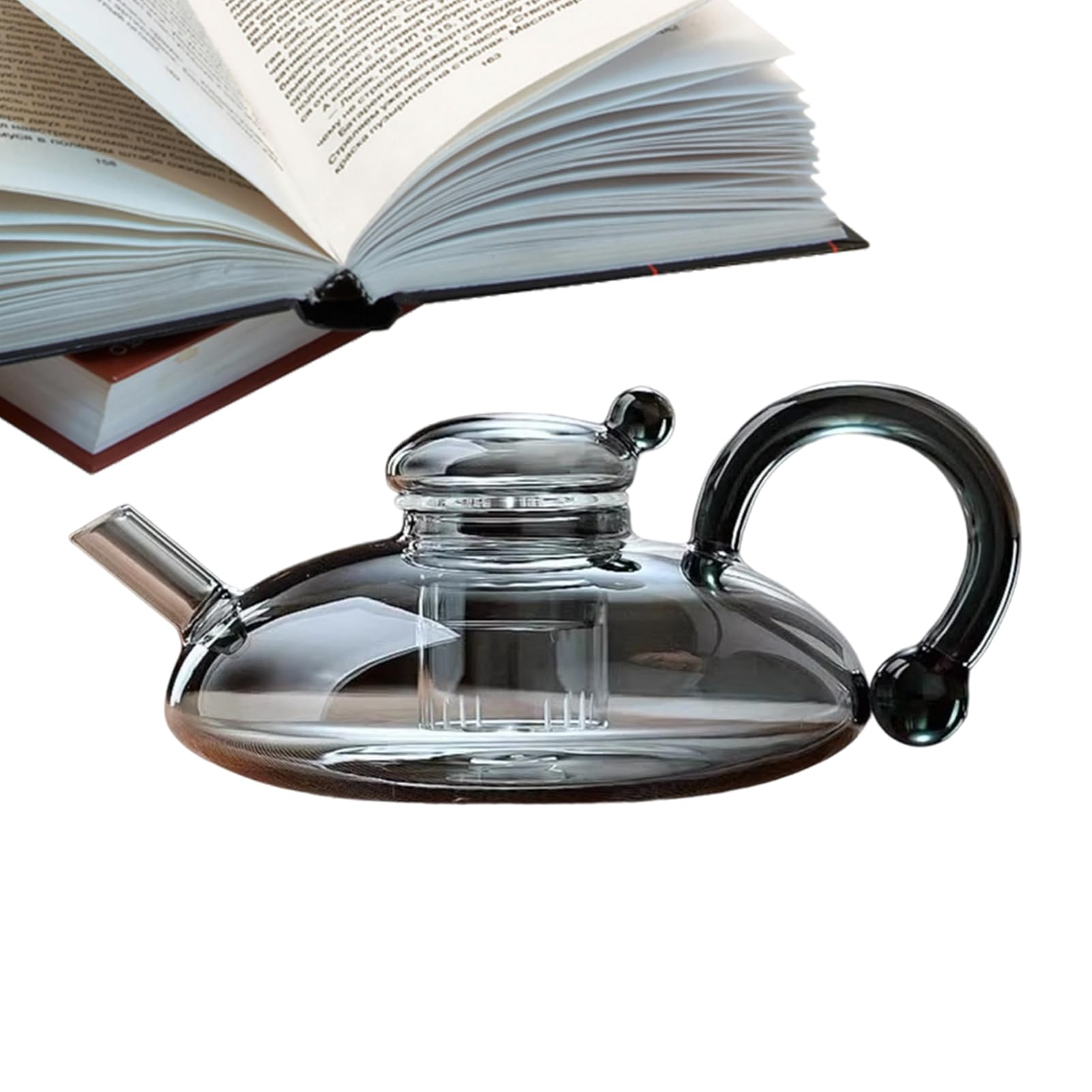 Théière en verre qui ne se fissure pas, bouilloire 600 ml durable