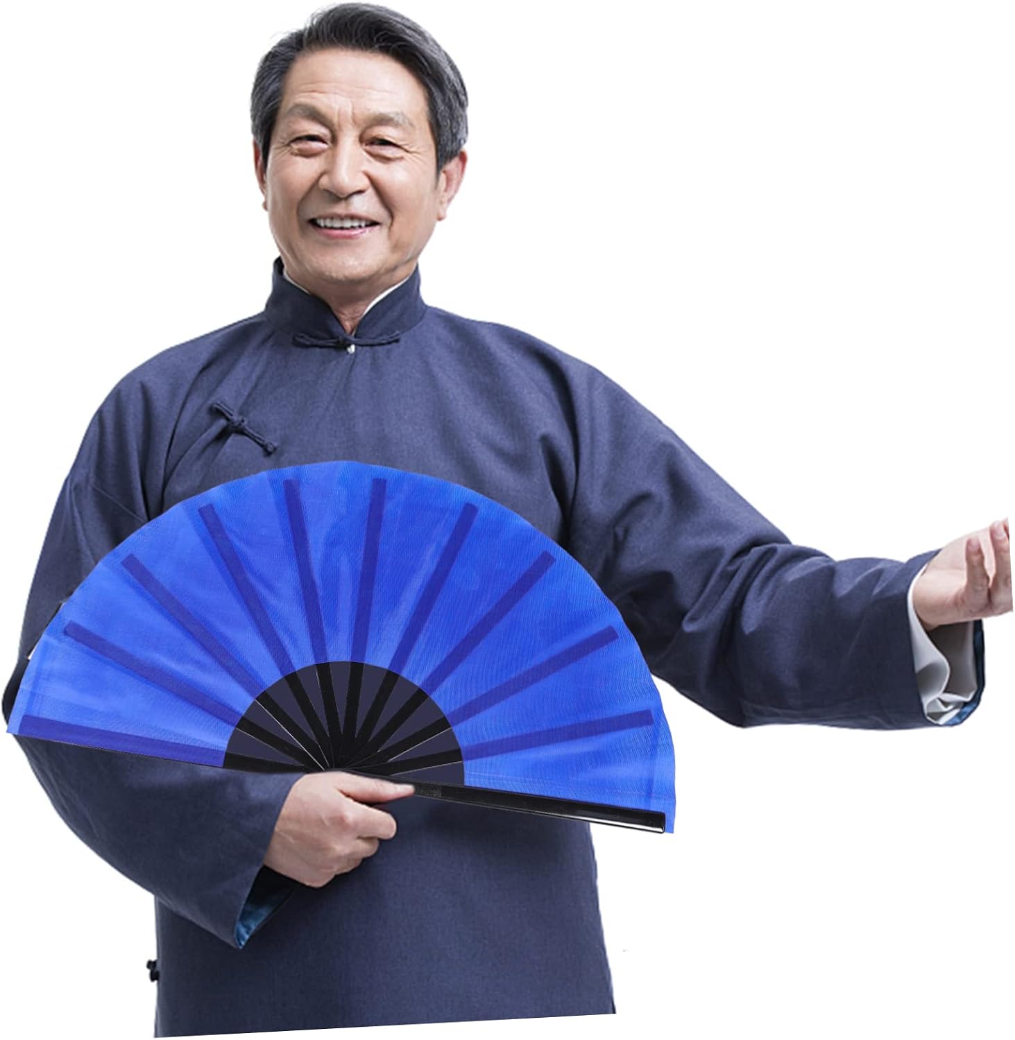 Ciieeo 4pcs Portable Folding Hand Fan Elegant Kung Fu Dance Performance Fans Lightweight Easy to Carry for Holidays Stage Use