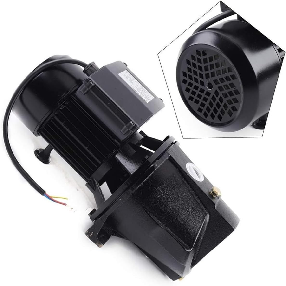 110V 750W 1HP Cast Iron Convertible Pump, High Pressure Self-Priming Water Deep Well Jet Pump, Heavy-Duty Automatic Pressure Switch, 3420 RPM Cast Iron Shallow Well Jet Pump.