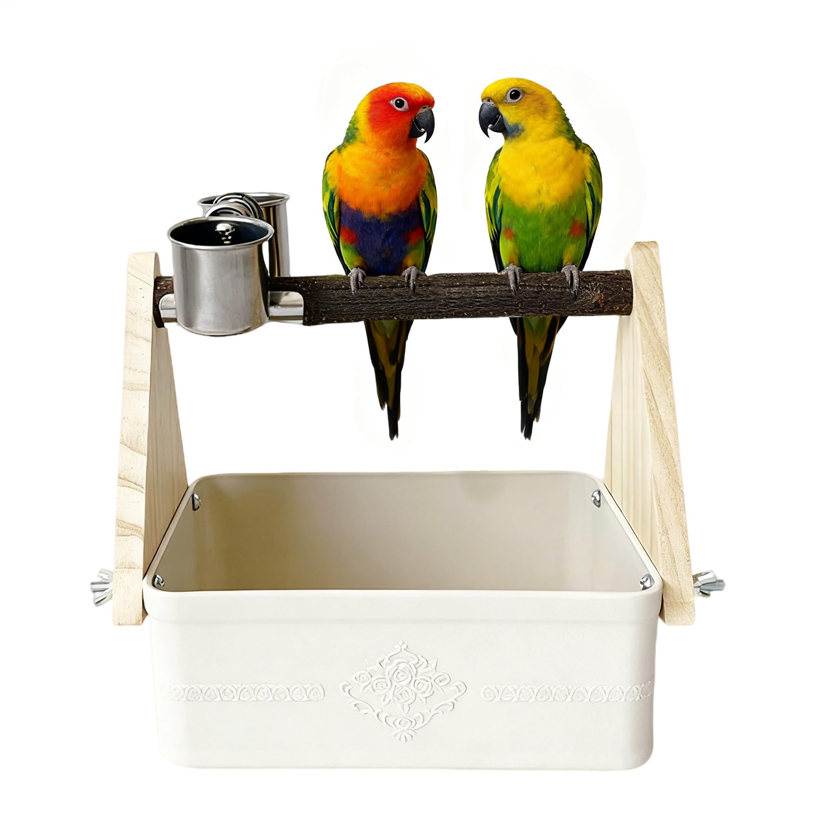 Jouet à griffer pour perroquet, support de jeu pour perruche et perchoir oiseaux de jardin