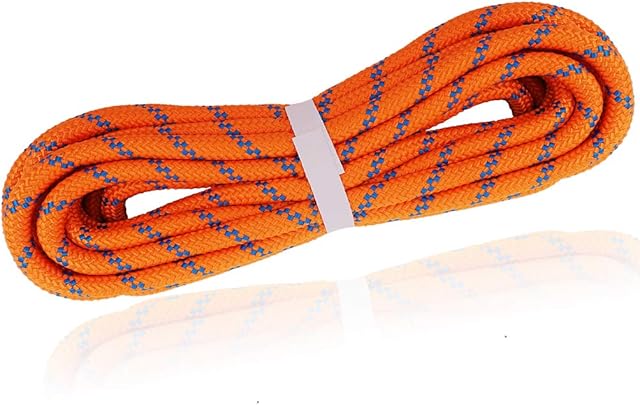 NewDoar 24KN 8-10mm (3/8in) Rock Climbing Rope High Strength Accessory Cord Safety CE Certificated for Outdoor Survival, Hiking, Mountaineering