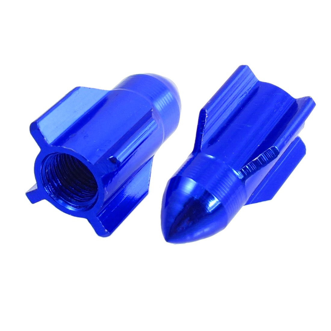 Qtqgoitem 7.5mm Thread Car Rocket Head Tire Tyre Wheel Ventil Valve Cap 2 Pcs (model: 8fa eaf 869 889 619)