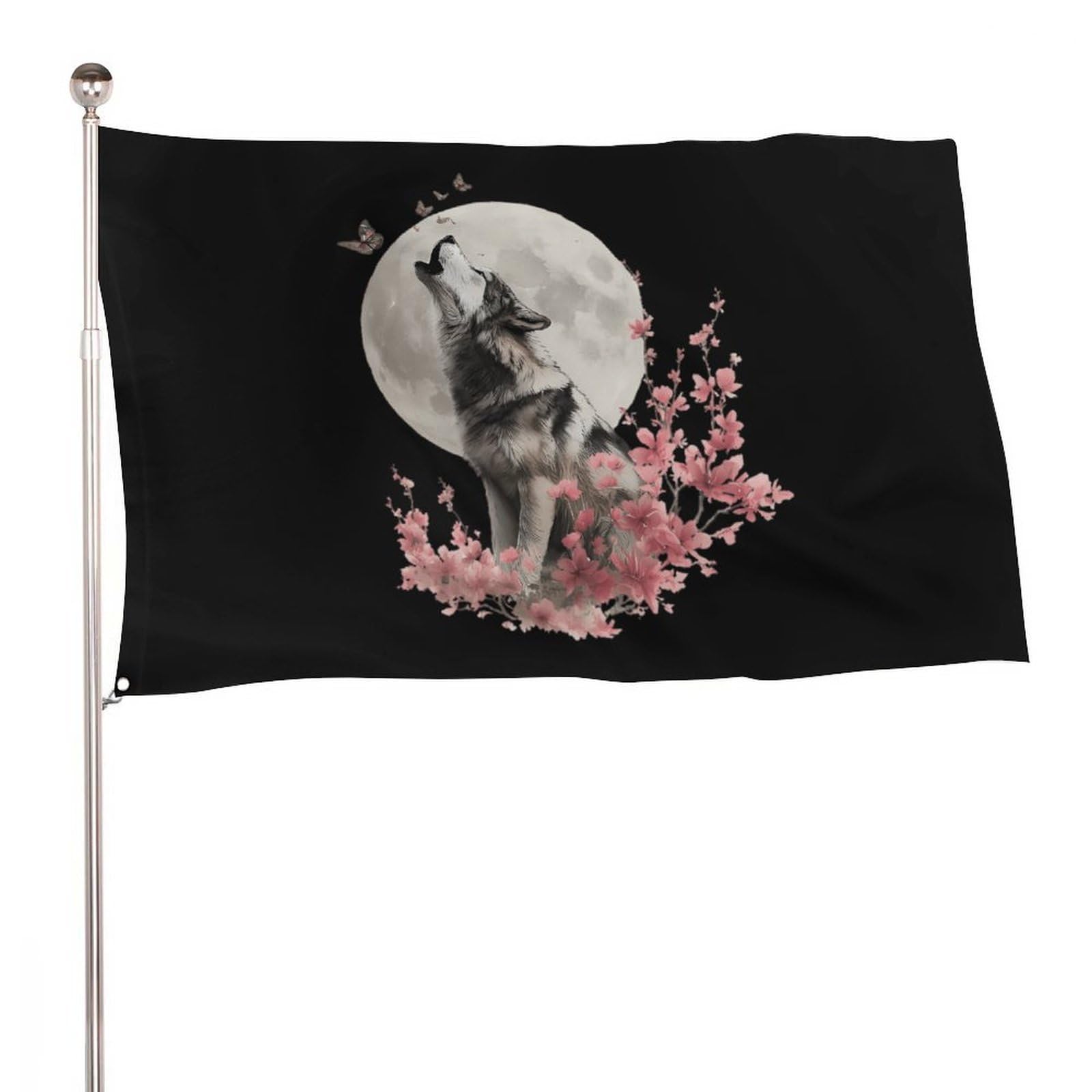 Bandera decorativa de flores y mariposas para dar vida a tu terraza o patio