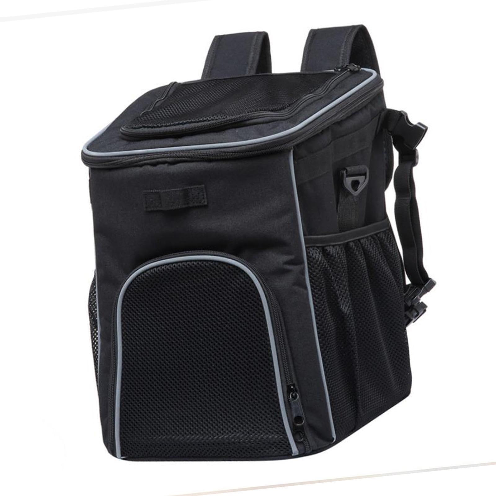 Zaino porta animali funzionale, borsa da viaggio con rete, per escursioni, ciclismo, campeggio e passeggiate all'aperto, borsa da viaggio per conigli, zaino turistico, cestino per bicicletta