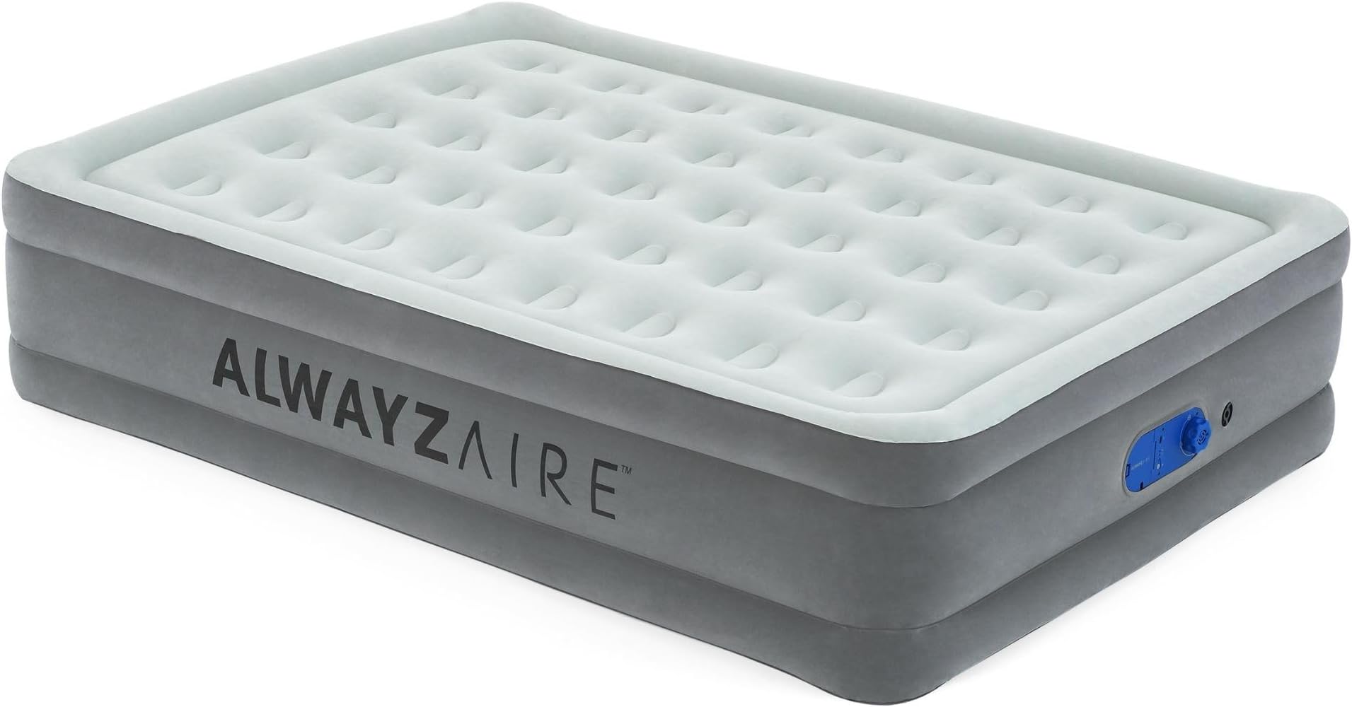 Bestway AlwayzAire Queen Air Mattress with Built-In Dual Pump, USB Port, LED Light & Travel Bag – 203 x 152 x 46cm