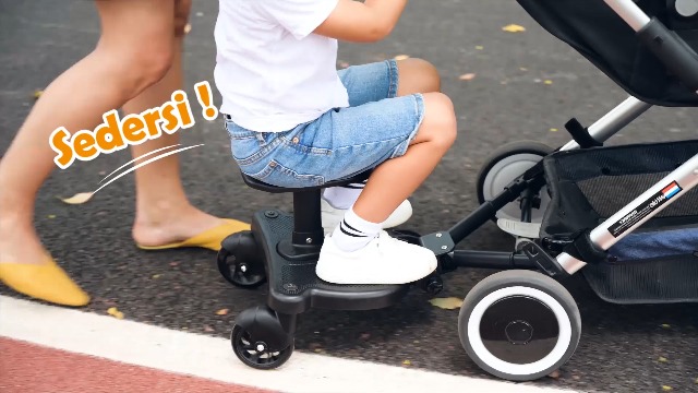 Passeggino Universale Con Sedile 360&deg; - Pedana Per Bambini 2-6 Anni (fino A 25 Kg), Per Passeggini