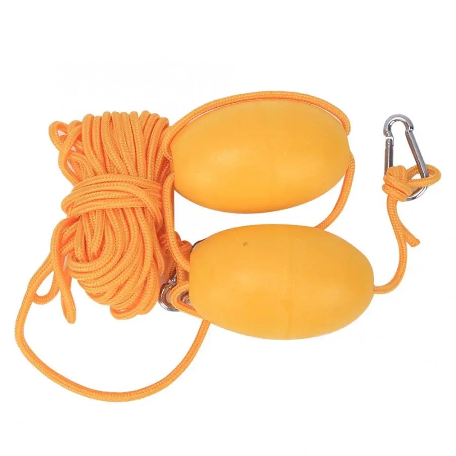Mooring Rope, Boat Leash Rope with Floating Ball Stainless Steel Hook Fishing Drifting Accessory(Oranje)
