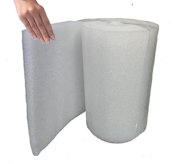 RAJCHAIR EP EPE Foam 10MM Roll/Sheet (24 Inches X 6 Feet Length) White Color (Set of 1 Roll)