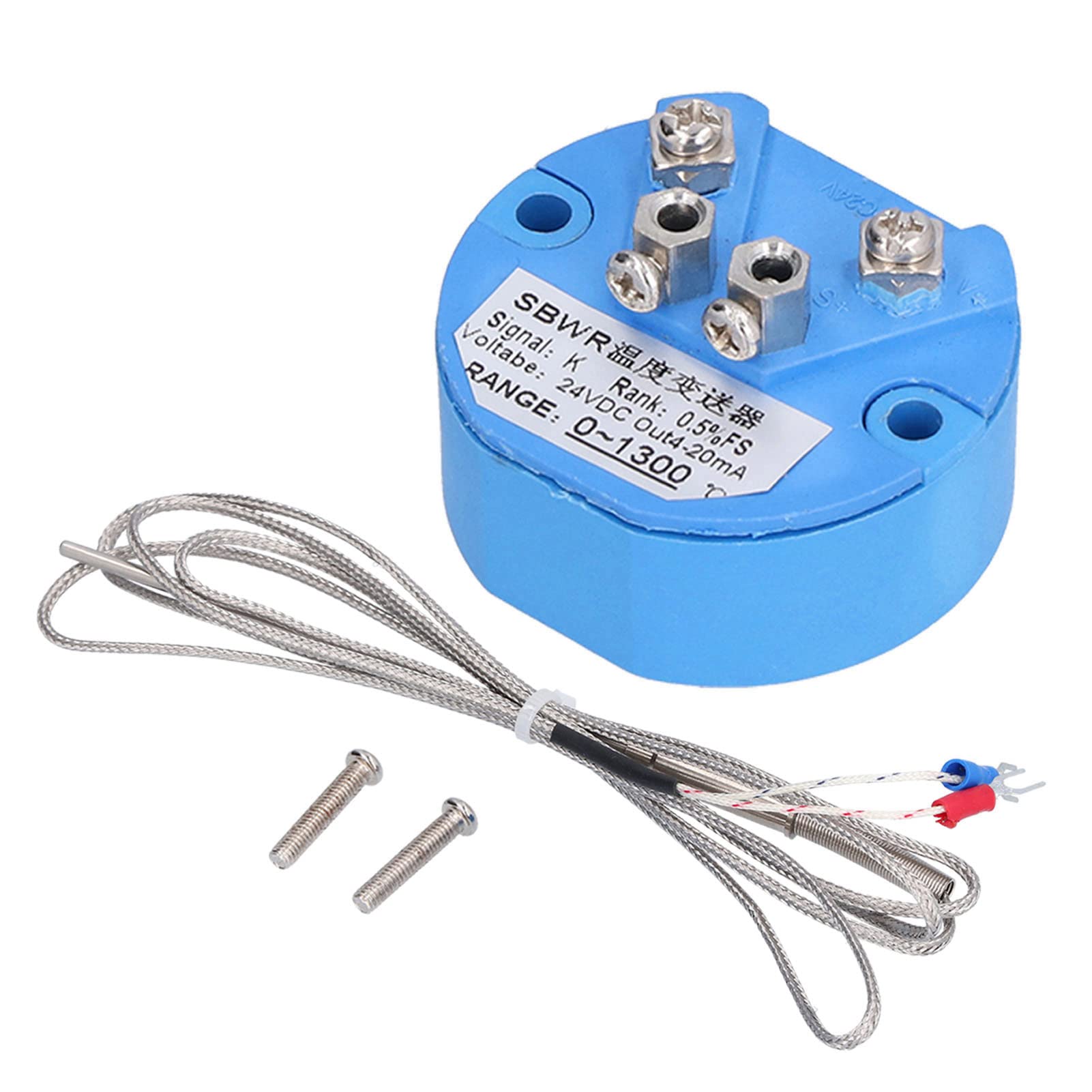 Trasmettitore sensore di temperatura DC 24V 4-20mA 0-1300℃ K Tipo componenti elettronici termocoppia SBWR con vite