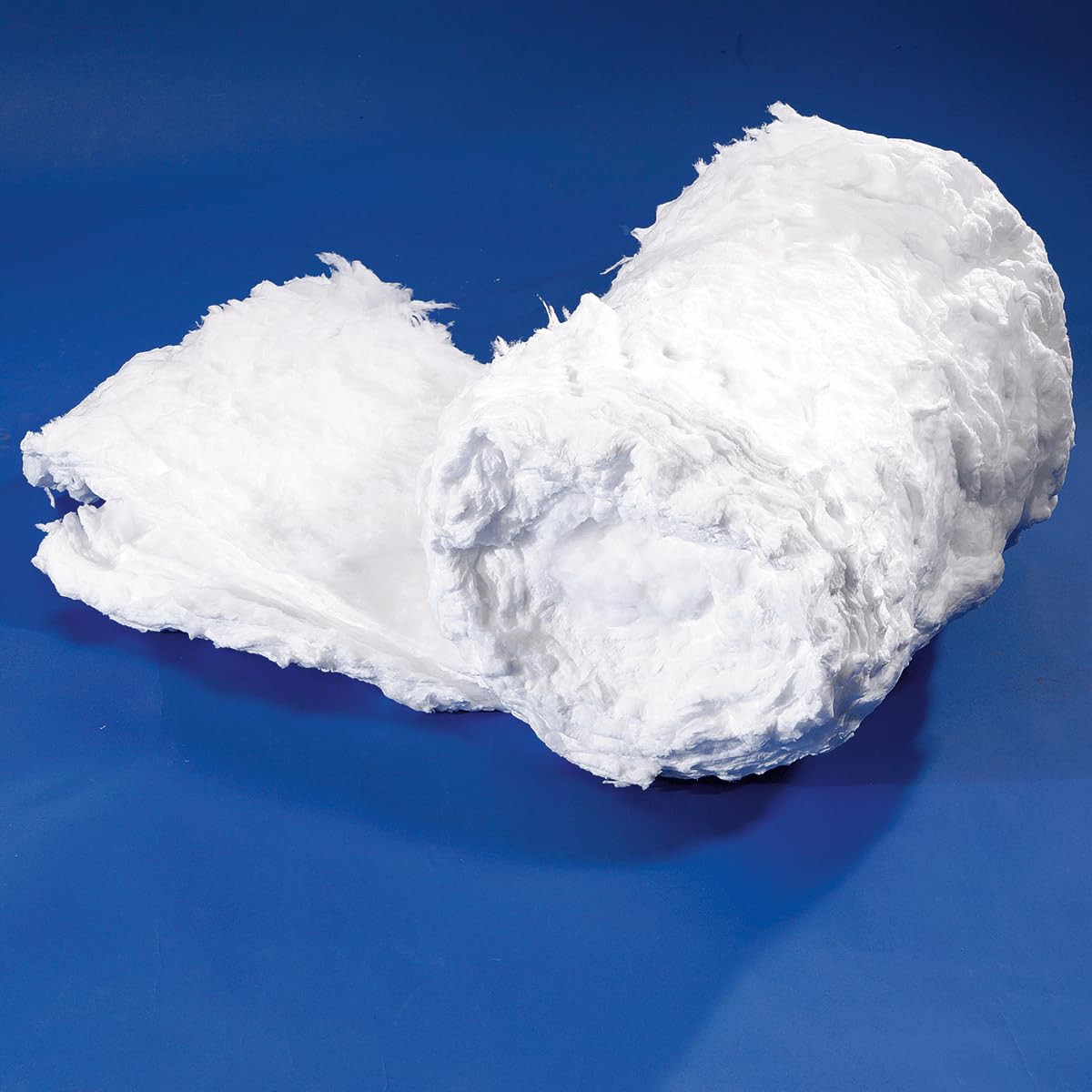 Formbarer Kunstschnee Schneewatte aus Glasfaser weiß 1 Rolle 60 x 40 cm Winterdeko Weihnachts-Dekoration