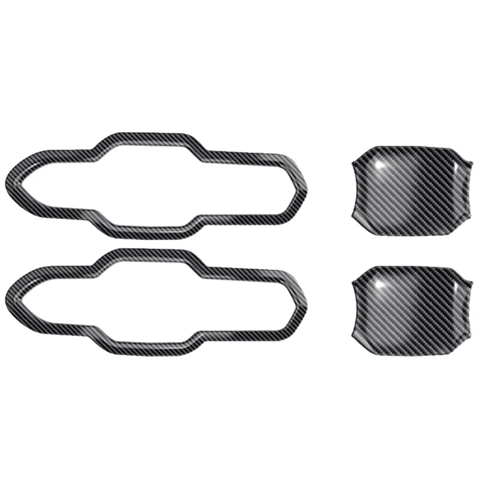 BQWYEDPL Fit for Ford Fit for Mustang 2024 2025 Modified Car Door Handles Bowls Decorative Frames Exterior Car Door Latch Handle(Tqw238 01)