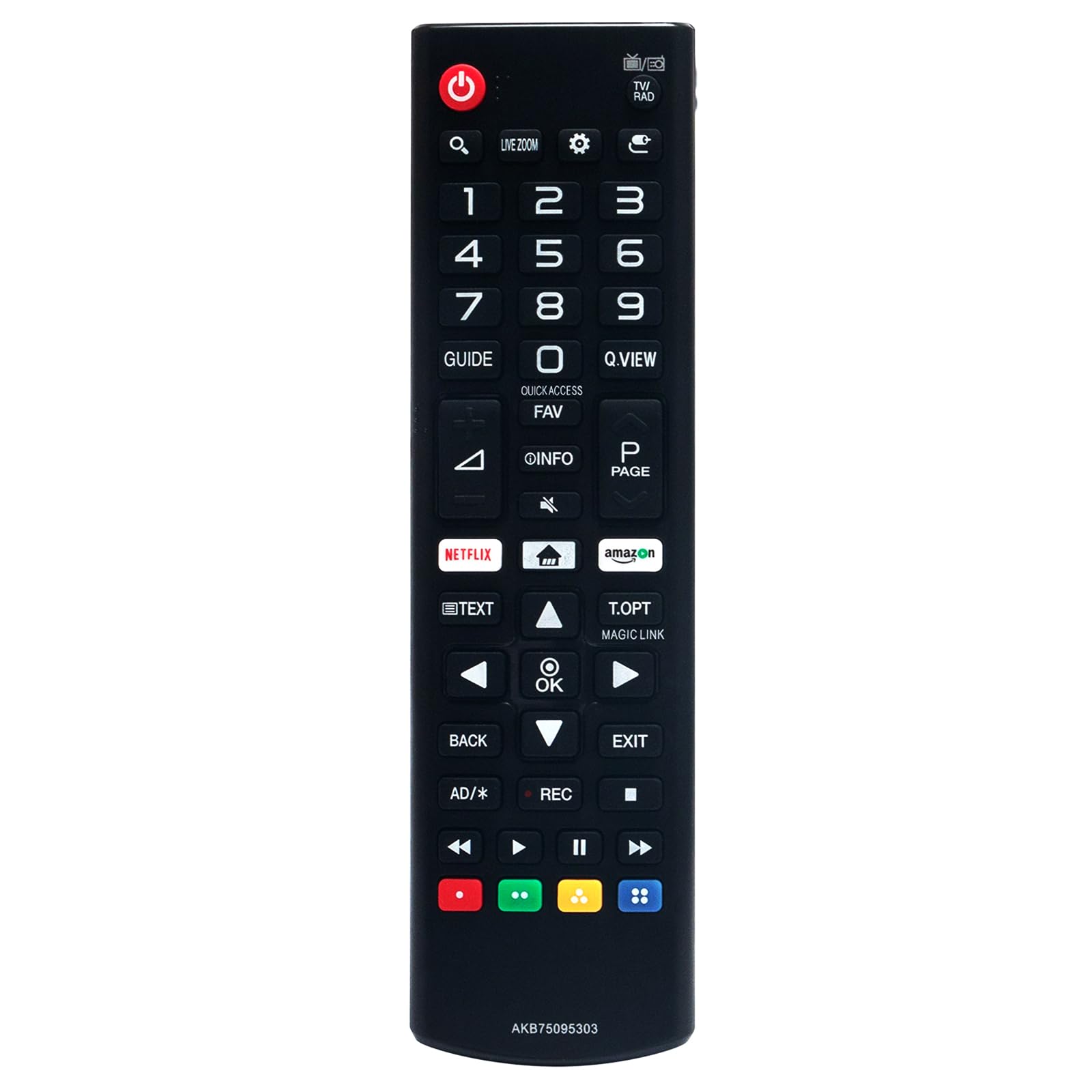 AKB75095303 Replaced Remote fit for LG Smart TV 42LM6200 43UJ655V-ZC 43UJ670V-ZD 43UJ675V-ZC 43UJ701V-ZC 49UJ634V-ZD AKB75095305 AKB75095304