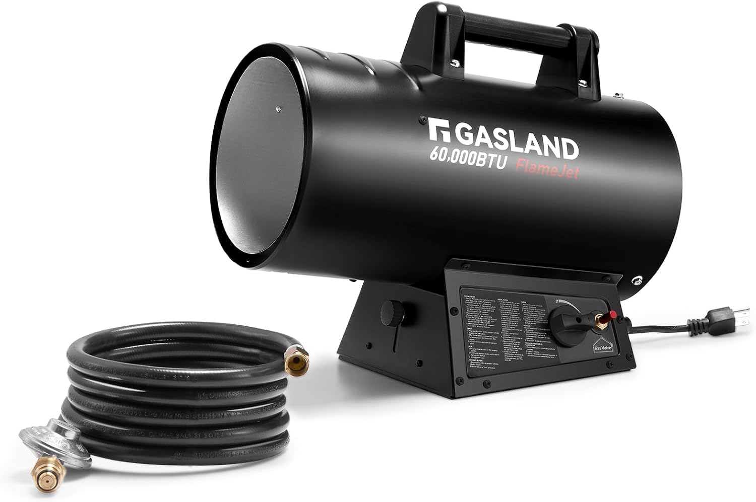 GASLAND Flame Jet 125,000 BTU Propane Force Air Heater, Portable Propane Heater for Garage, Workshop, Job Site, Outdoor Camping & Industrial Space - Fast Heating, Durable Steel Construction