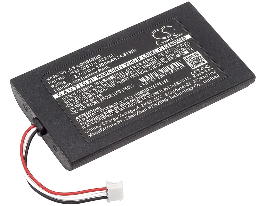 Sisawia Replacement Battery for Logitech 915-000257,915-000260,Elite,Harmony 950,533-000128,623158,1300mAh