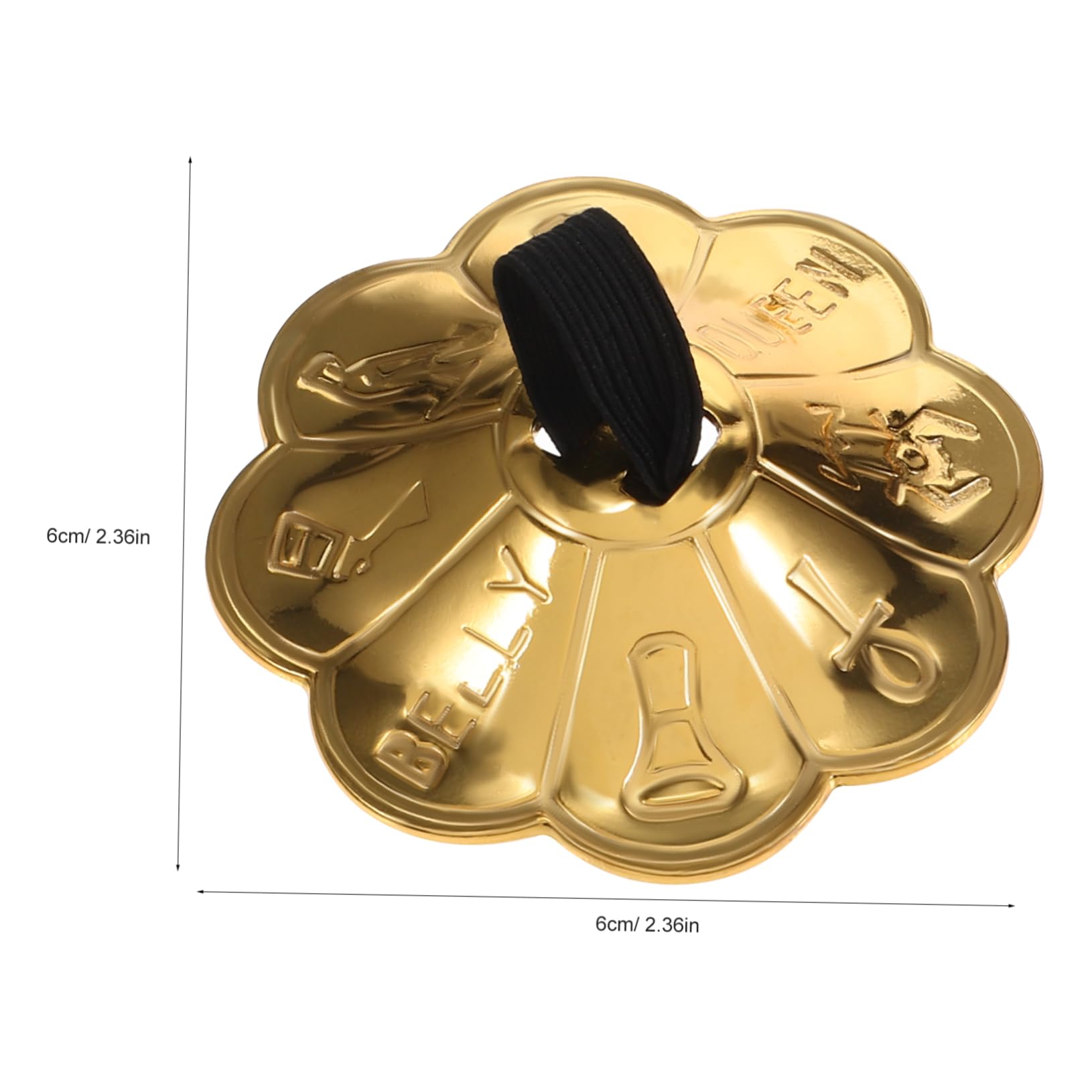 GOOHOCHY 2 Pairs Heavy Finger Cymbals for Perfect for Dancer Parties Music Festivals