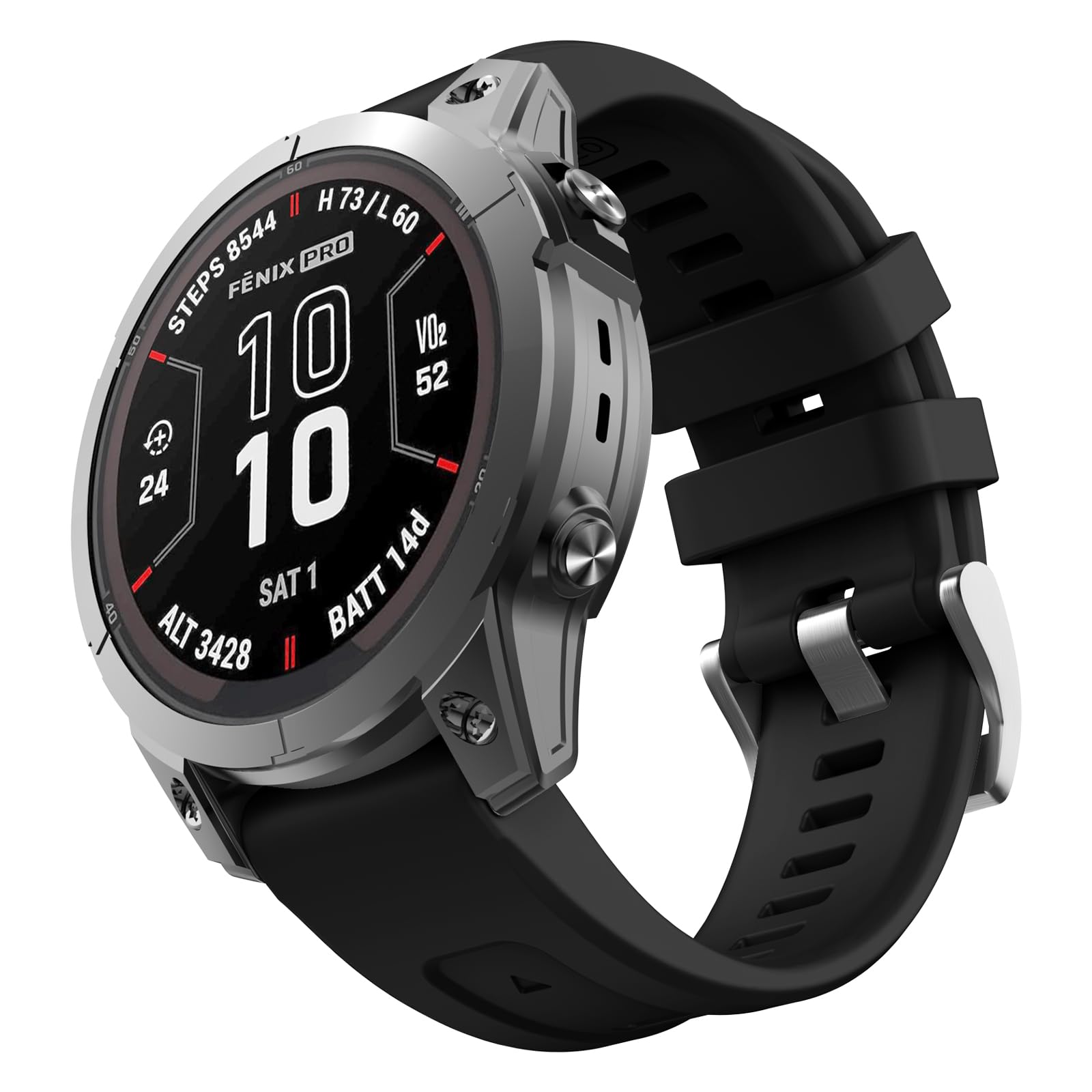 OVERSTEP Silikon-Armband Für Garmin Fenix 7s/6s/5s – 20mm Breite, Weich, Atmungsaktiv, Mit Quick-Release