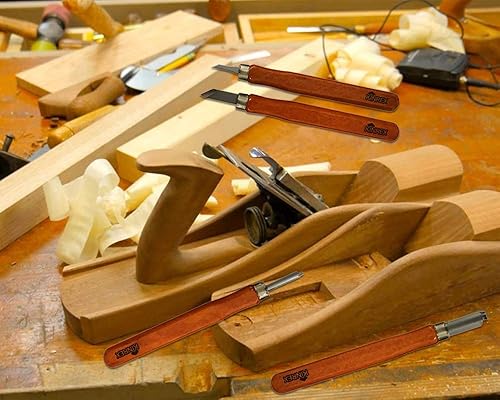 Miniatura 5 de Kit de herramientas de tallado de madera de alta calidad, herramienta duradera de acero inoxidable de alto carbono para niños y adultos, cuchillos