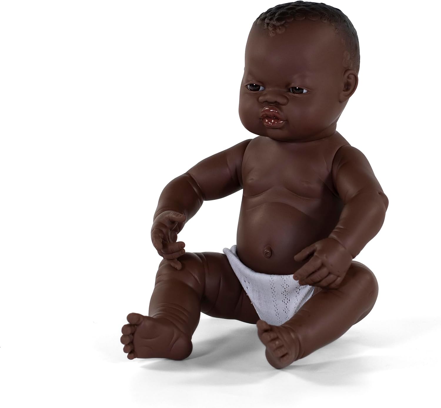 Miniland Doll 15 3/4'' Newborn Hispanic Boy - Made in Spain, Anatomically Correct, Quality