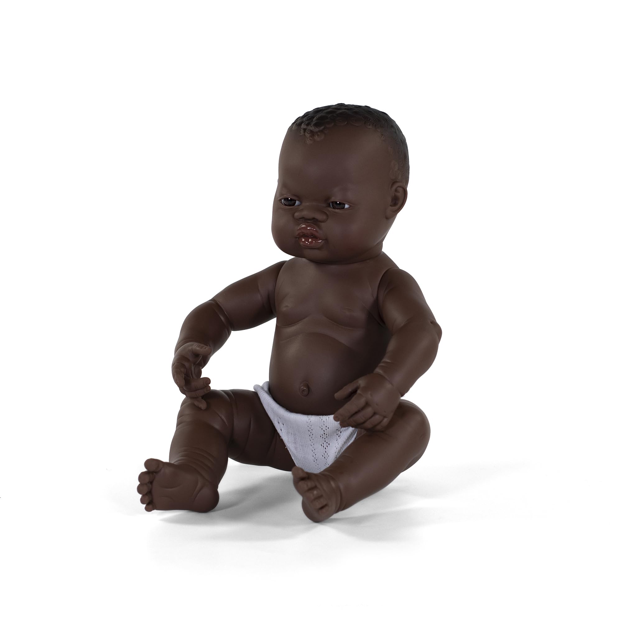 Miniland Newborn Doll African Girl, Multi-Color