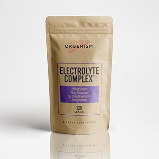 Electrolyte Complex Tablets- Keto Electrolytes Supplement Pills for Muscle Function & Electrolyte Balance- Salt Capsules w/Sodium Magnesium Potassium & Calcium Minerals- 120 Electrolyte Mix Capsules