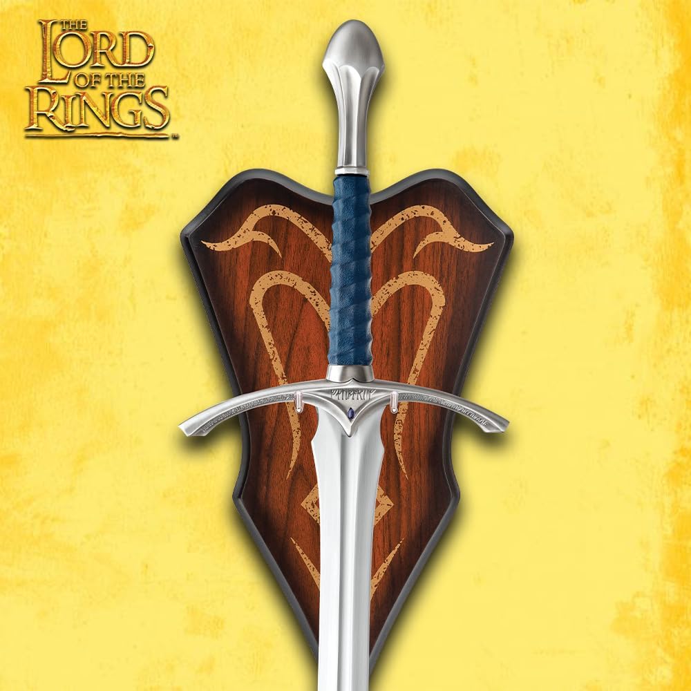 United Cutlery Lord of the Rings Glamdring Sword | Officially Licensed Replica | Sword of Gandalf | 35 1/4" Mirror Polished Stainless Steel Blade