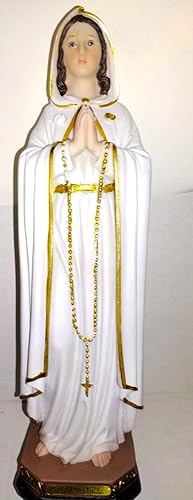 Figura de estatua de la Virgen María de 12 pulgadas de rosa mística Imagen Estatua Virgen Rosa Mistica Regalo religioso