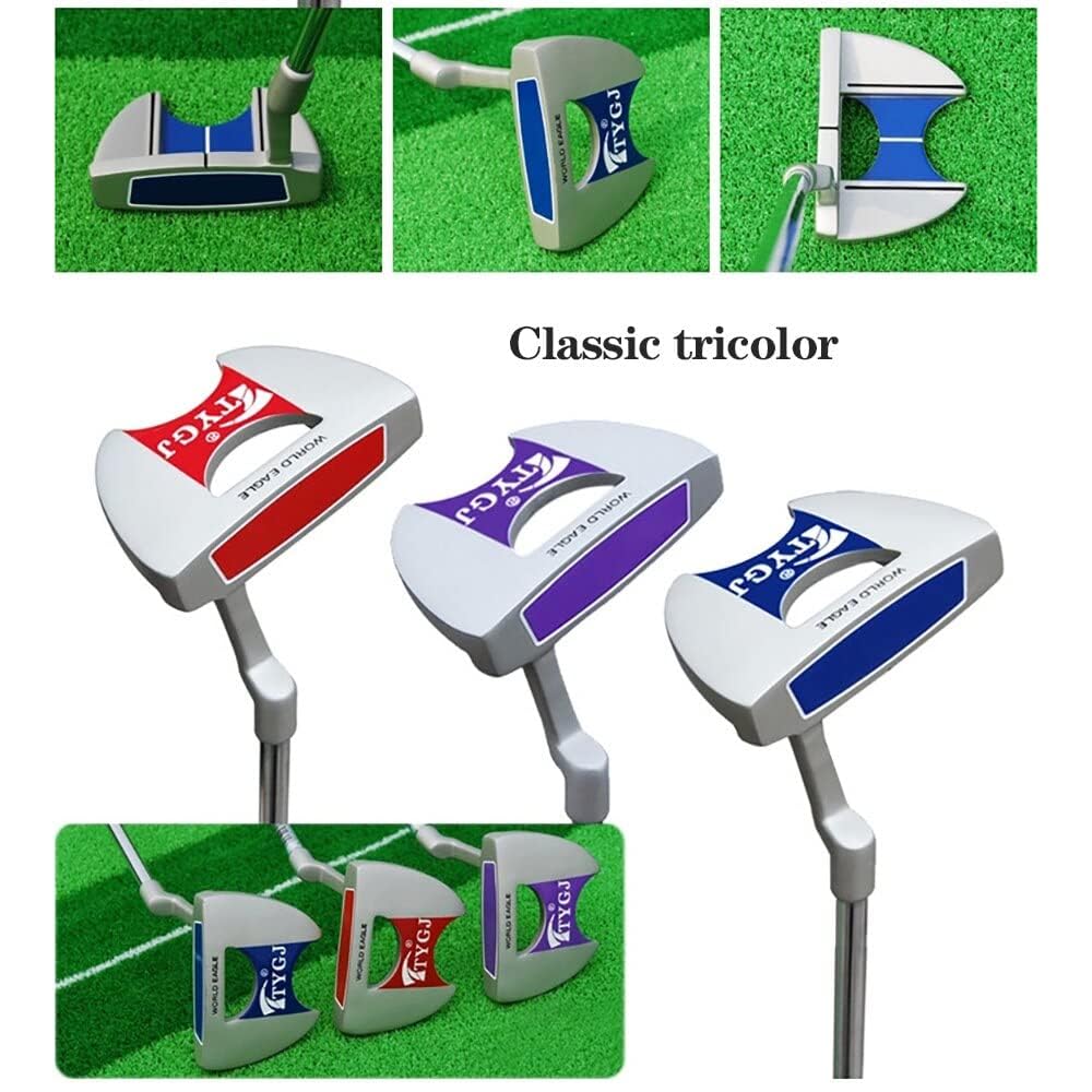 Putters de golf con agarre de club genuino y agarre de goma, putter de palo de golf para hombres y mujeres, putters de mazo para adultos