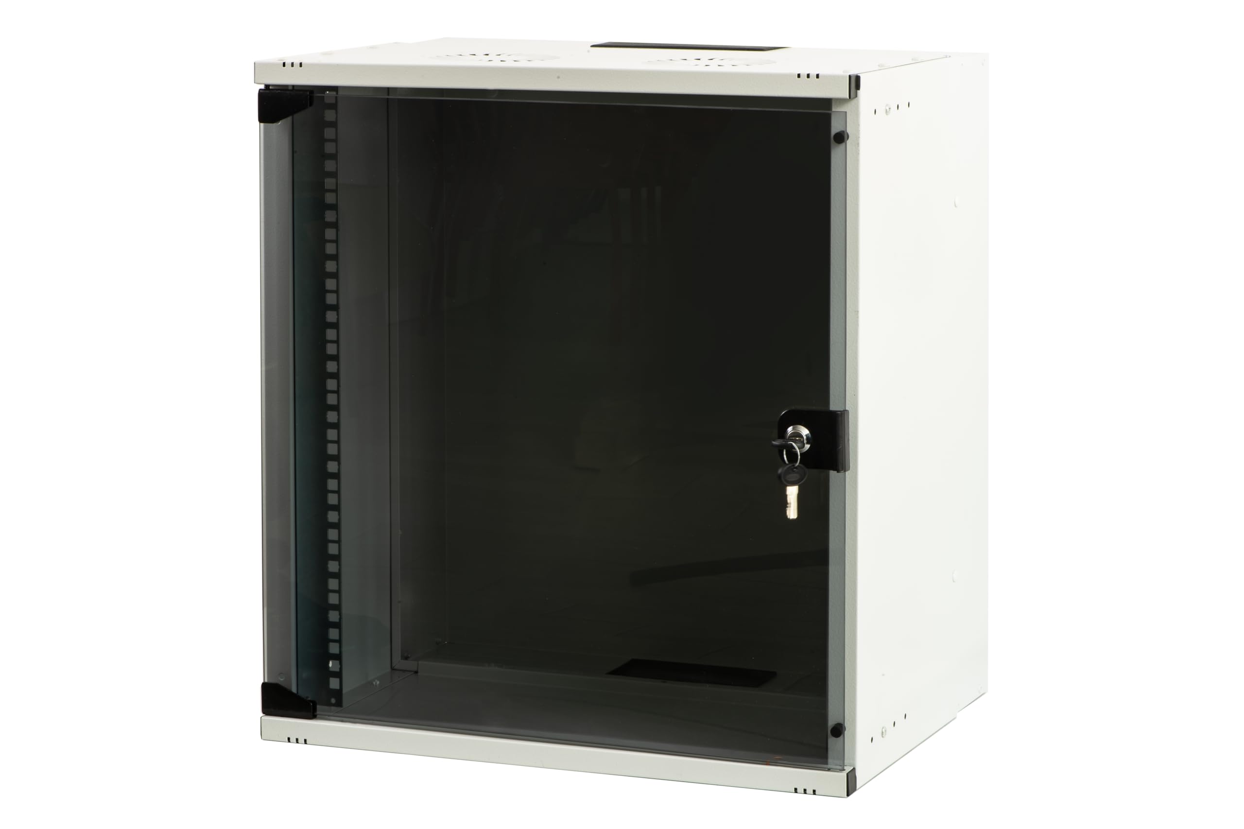 LINK Armadio Rack 19 DISASSEMBLATO 12 Unita da Muro per RETI Porta Vetro Grigio