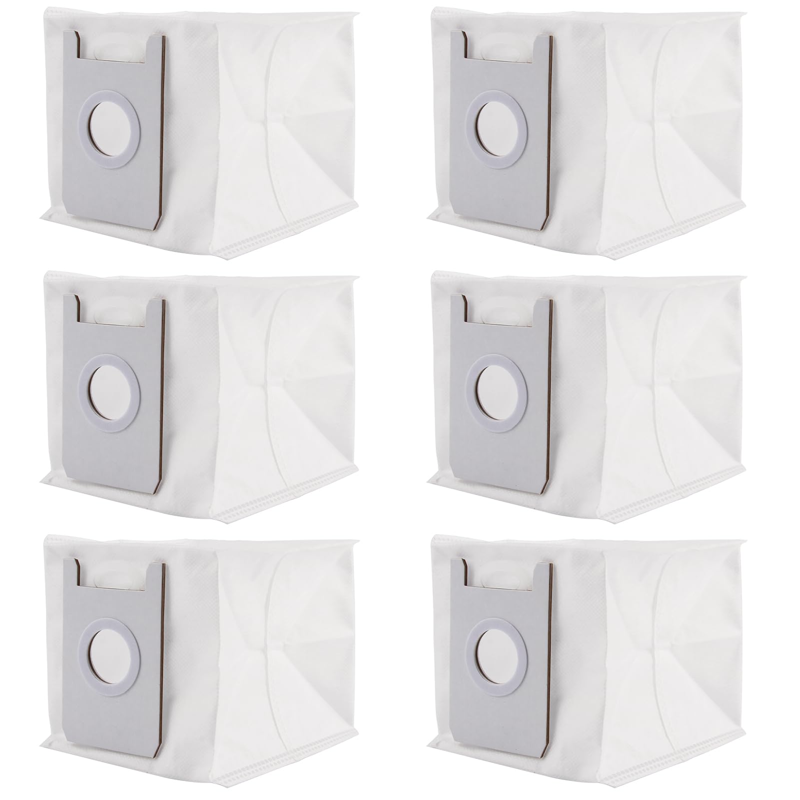 6 Piezas Bolsas para Conga 2290 Cecotec Autovaciado, Bolsas de Polvo de Robot Aspiradora Kit, Bolsa para Conga 2290, Accesorios Bolsa de Polvo, Gran capacidad Aspirador Bolsa de Recambio