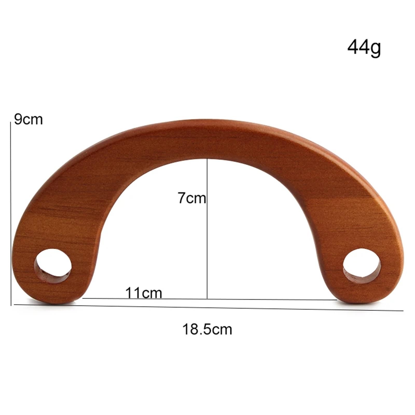 MRKU Asa de Madera para Bolso, Accesorios para Bolsos, Manualidades, Bricolaje, 4 Piezas, Repuesto para Cartera, Hombro, Ganchillo, Paja de Playa, Forma de C