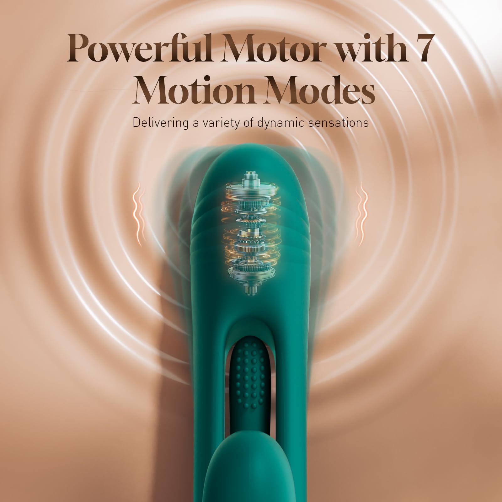 Vibrator Dildo Rabbit Sex Toys -LOVENOTE G Spot Vibrator Massager for Women Clitoral Nipple Stimulation, 3 in 1 Sex Toys with 14 Vibration & 7 Tongue Licking Flapping, Adult Product Aurieel (): Green