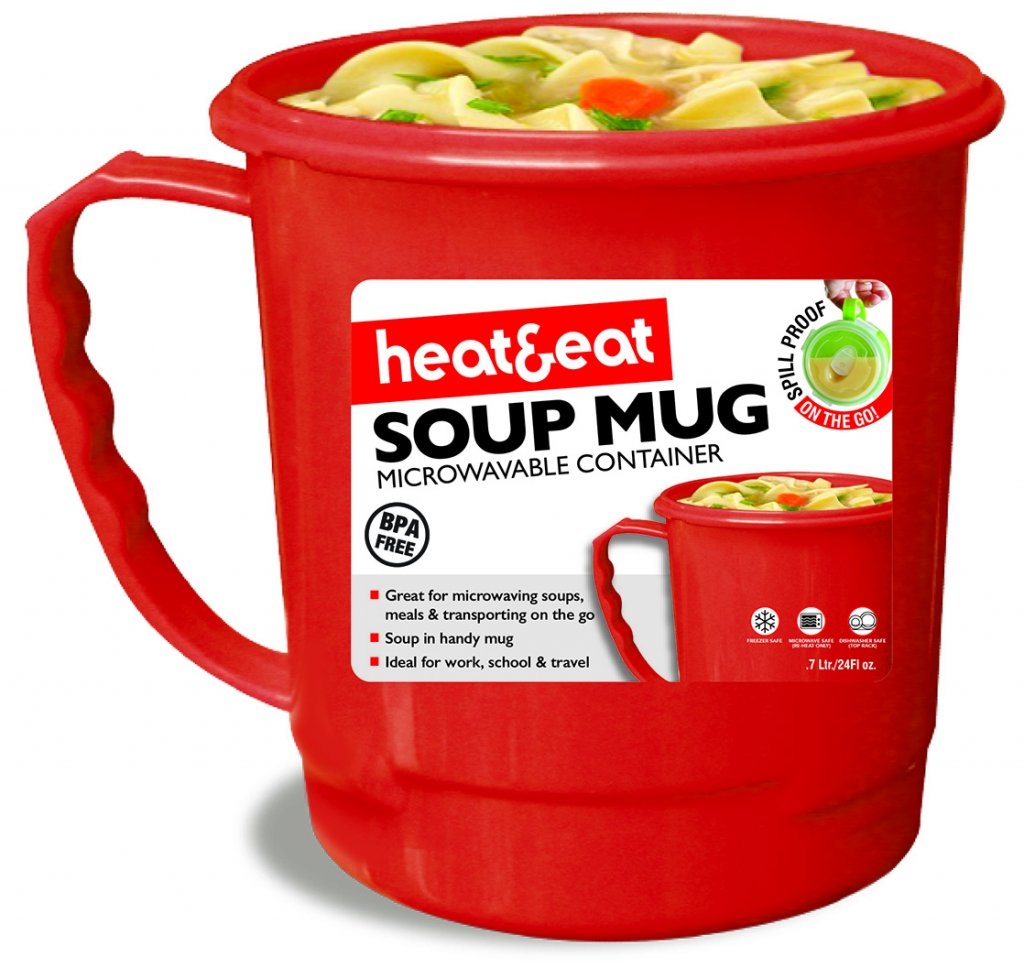 Pendeford Heat & Eat Soup Mug Assorted Colours