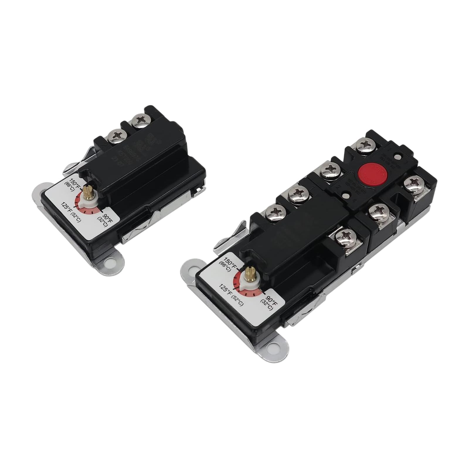32℃ to 66℃ High Voltages Thermostat for Electric Water Heater 120V 480V with Overheat Protections and Easy Installation Overheat Security Thermostat