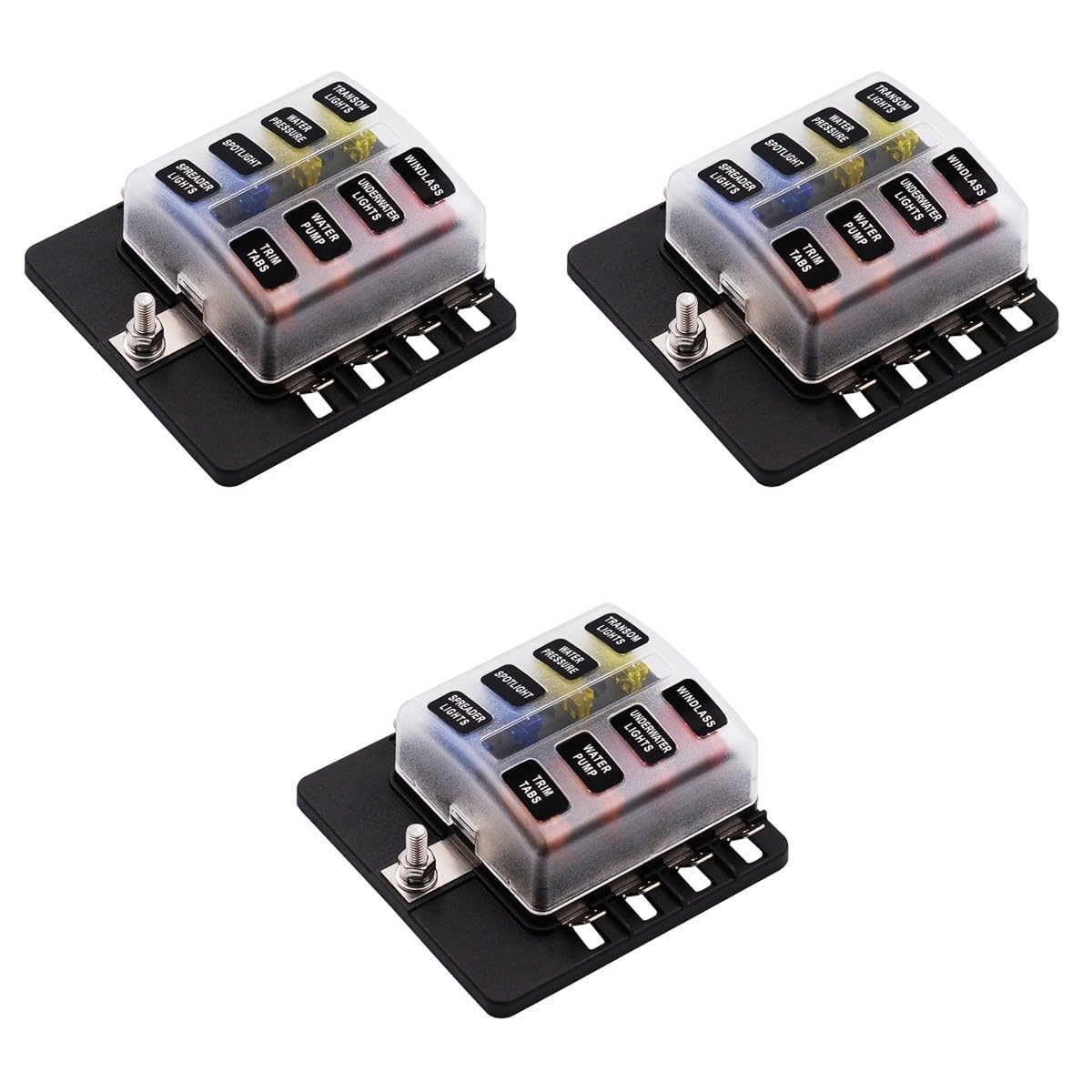 Gatuida 3 Pièces 1 8 Fusible Voiture Audio Vis Écrou Voiture Vis Câblage Terminal