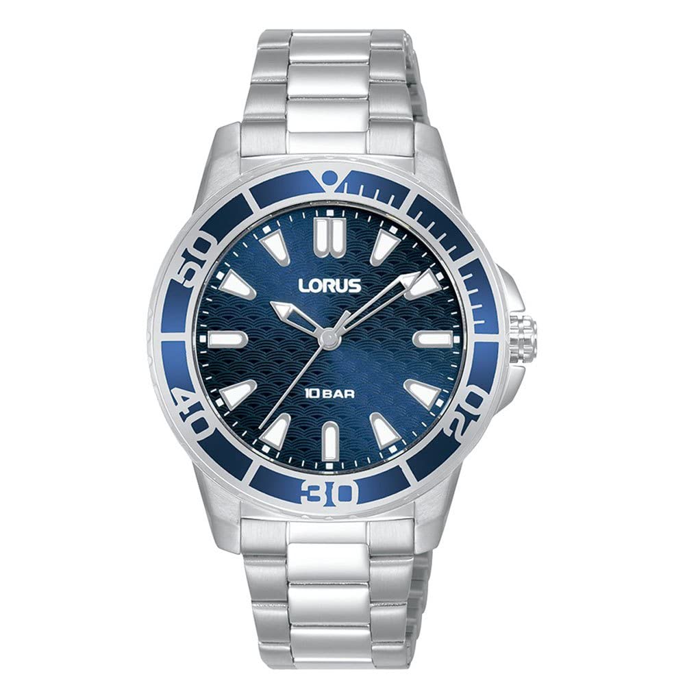 Lorus Analoog Kwartshorloge Voor Dames Met Metalen Armband RG251VX9 Zilver Blauw De Stijl Van Het Product Is Geclassificeerd Als Klassiek Omdat Om Een Polshorloge Ronde 2105437107