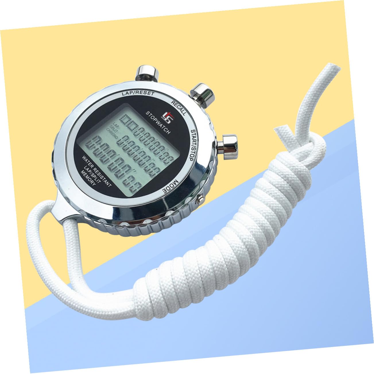 Toddmomy Cronometro Digitale Sportivo con Display Lcd, Struttura a 3 File in Acciaio Inossidabile, 120 Tracce, per Pause Pranzo e Studio