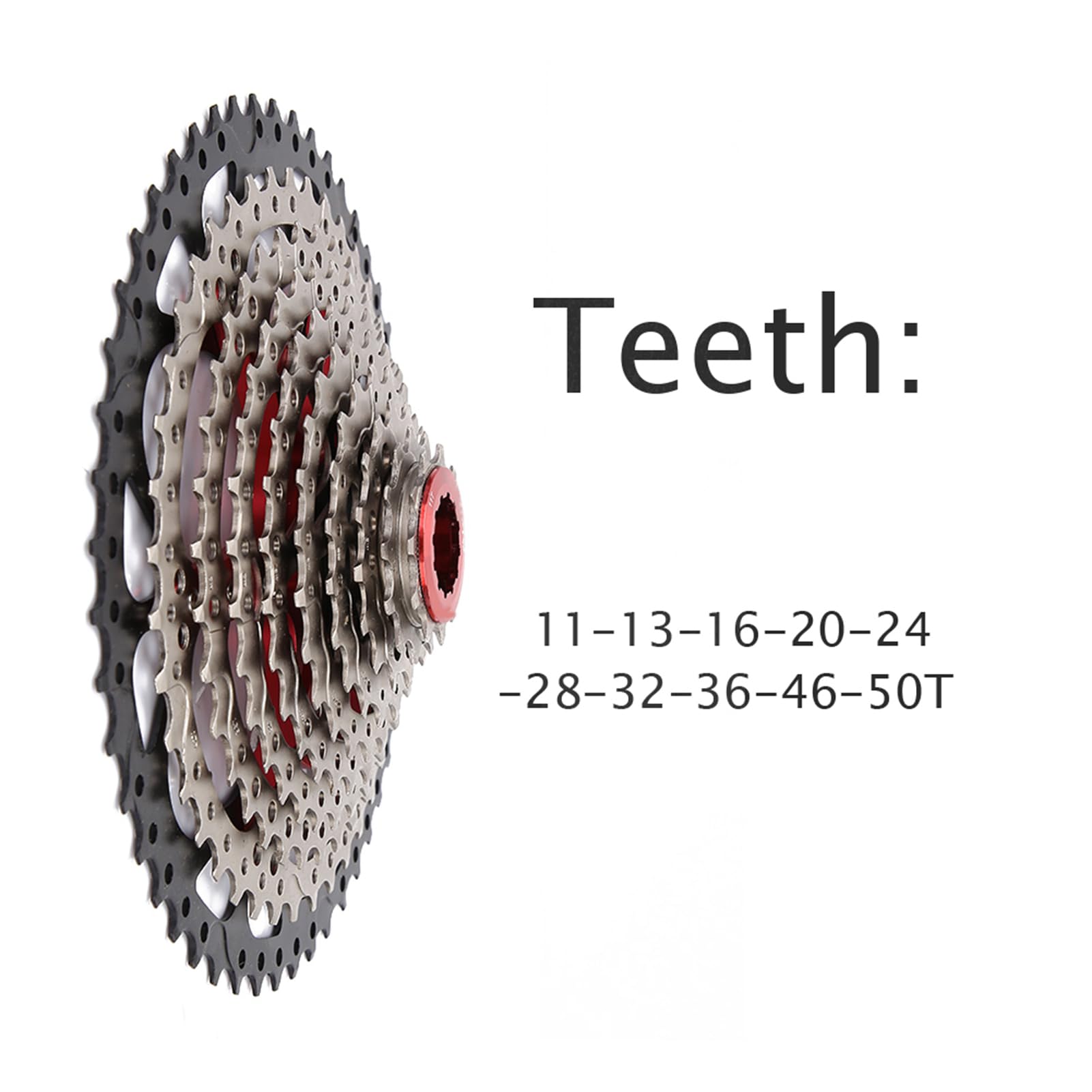 Cassette rueda piñón 10 velocidades 11-50T accesorio de pieza de repuesto para bicicleta de montaña