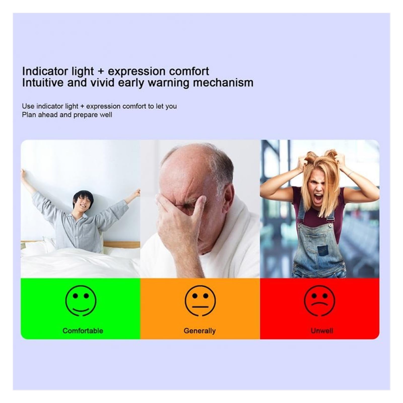 Inteligentny Czujnik Temperatury I Wilgotności Inteligentna Aplikacja Zdalne Monitorowanie Komfortowy Zegar Świetlny Alarm Inteligentny Czujnik,Ochrona Antykradzieżowa(Grey)