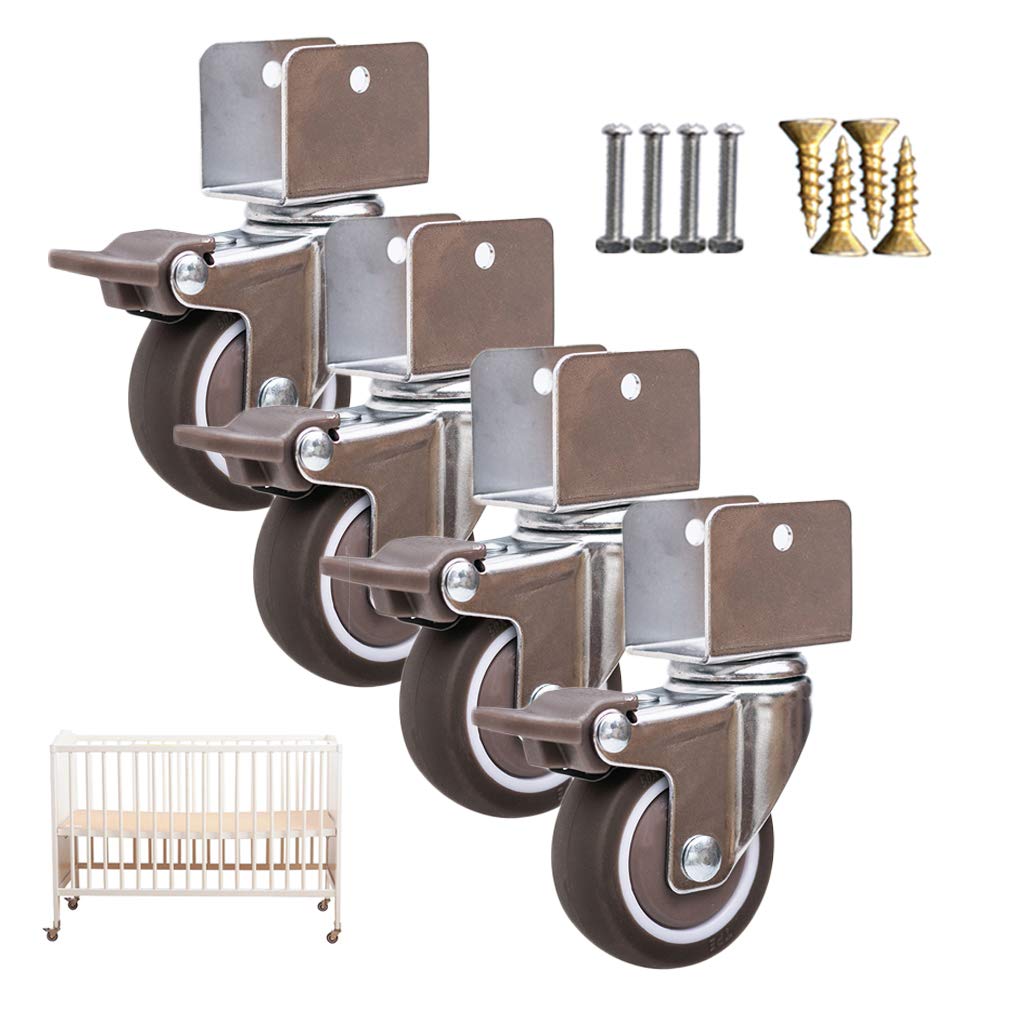 Roulettes de canapé pivotantes 25mm pour armoire et meuble de maison x4