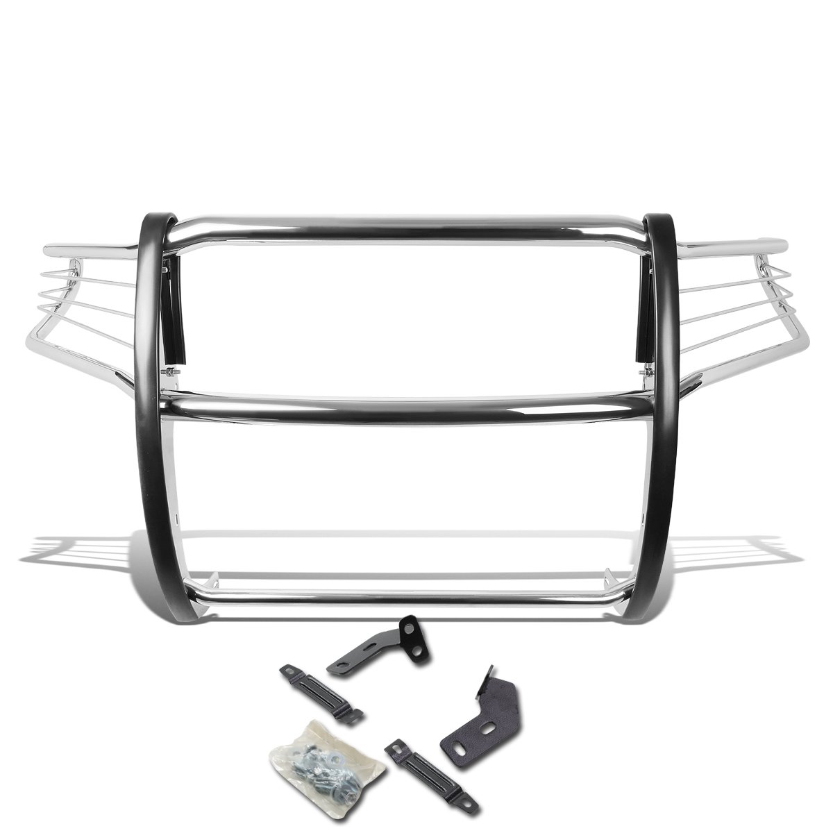 DNA MOTORING GRILL-G-070-SS Stainless Steel Front Bumper Brush Grille Guard Compatible with 08-16 Sequoia