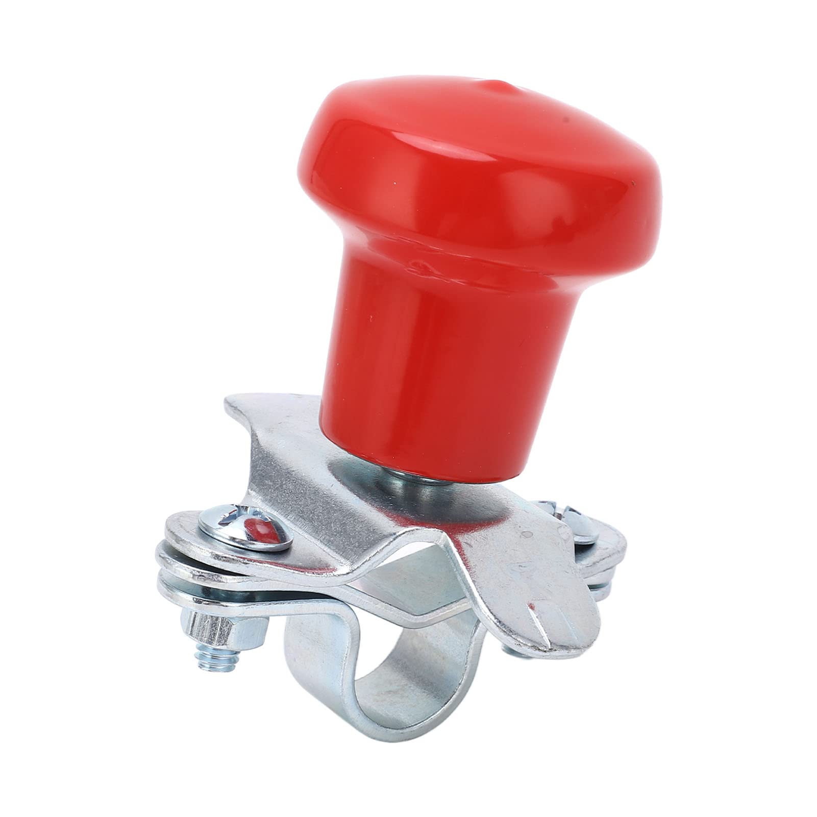 Pommeau de Volant Universel pour Voitures, Camions, Bateaux, Tracteurs – Poignée d'assistance Rouge à Rayons Profonds pour Une Conduite sans Effort
