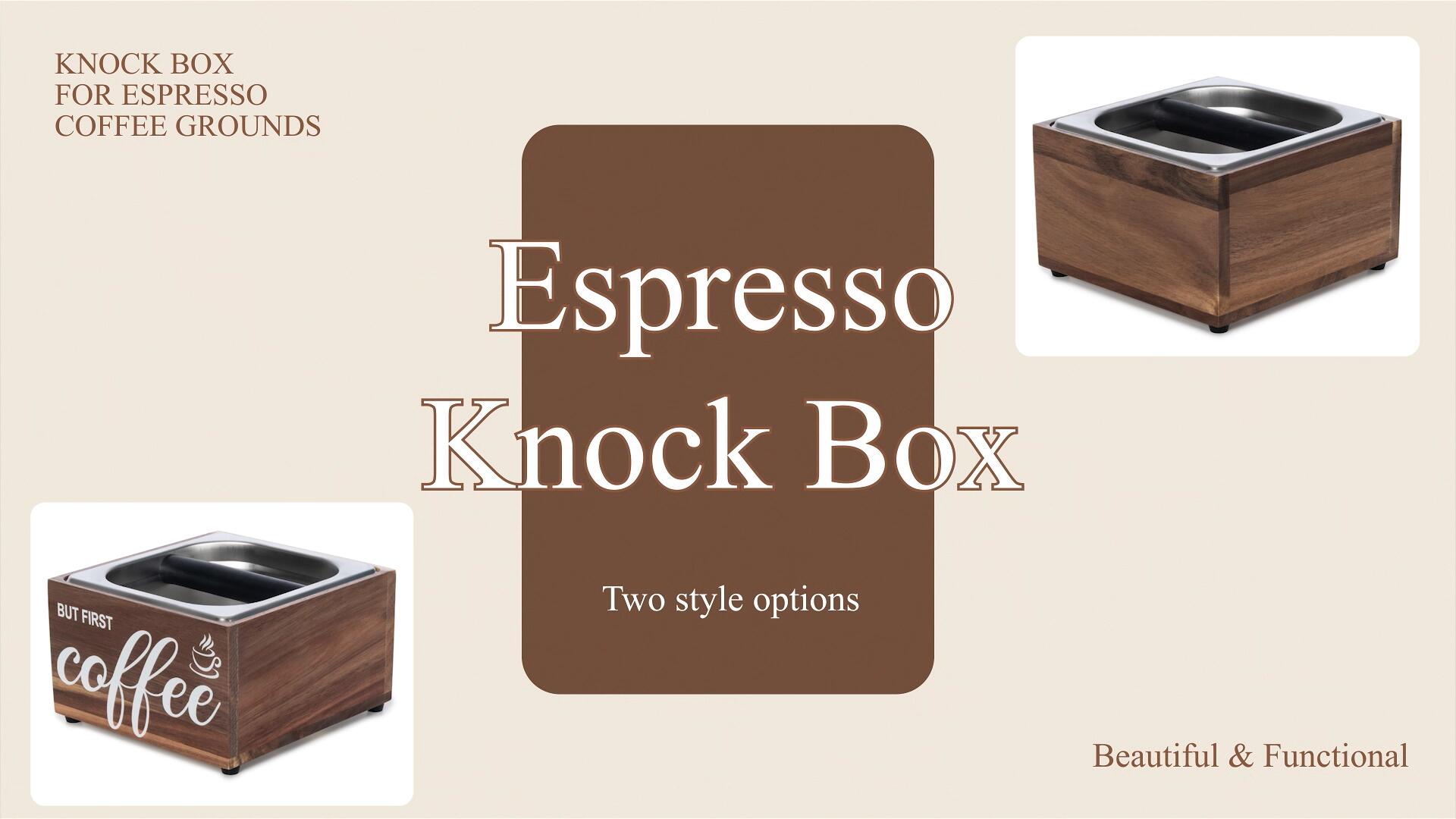Amazon.com: Knock Box Espresso - Coffee Knock Box and Tamp Station