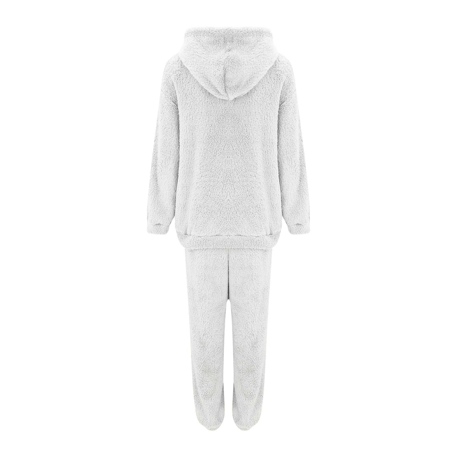 Pyjama für Damen, Winter, Fleece, V-Ausschnitt, Pyjama, Flanell, Nachtwäsche, Langarm, Pijamas, Weihnachtsgeschenk
